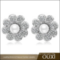 OUXI good mounting fashion big sale latest design of pearl earrings